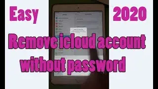 Remove find my ipad mini / Find My iPhone / Remove iCloud ID without Password