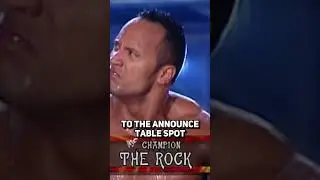 The Rock CAN'T STOP BOTCHING The Announce Table Spot