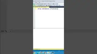 How to Drop Database in MSSQL Using Query editor