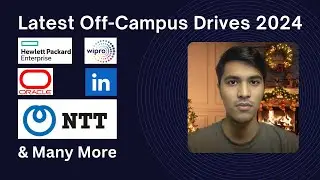 Latest Off-Campus Drive 2024 | HPE, Wipro, Oracle, LinkedIn, NTT & More!