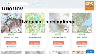 TwoNav - overseas map options