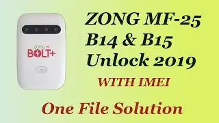 ZONG MF-25 B14,B15 2019 Unlock||100 % Working