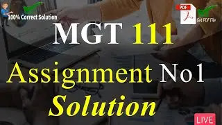 MGT111 Assignment Solution No 1 Fall 2022 | 100% Complete Explanation | VU Mentor 