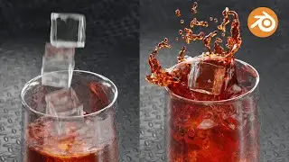 Ice Cube Splash Animation | Blender Tutorial