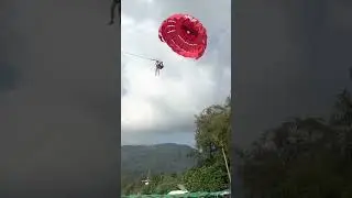 Parachute behind boat make you fly