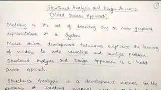 System Analysis and Design || Model Driven Approach for Development of an Information System