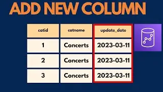 Add Column To Redshift Table - With SQL