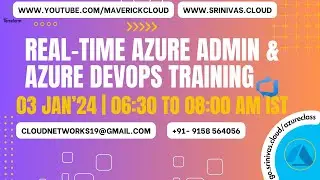 New Azure & AZDevOps Batch from 03 JAN 24 630 to 8:00 AM IST | AZ-104/305/400 | Terraform in English