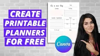 Printable Planner Tutorial in Canva | How to Create Printables to Sell Online