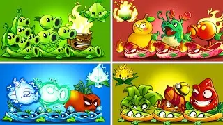 PvZ2 - 5 Super Team Plant & Vine & Mint Battle - Who Will Win? Team Plant Vs Team Plant