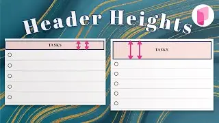 How to change the Header Height of Widgets on Planify Pro