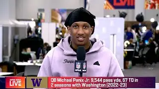 Super Bowl Live:  Michael Penix Jr. interview