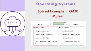 OS31a - Solved Example 1 | Mutex | GATE