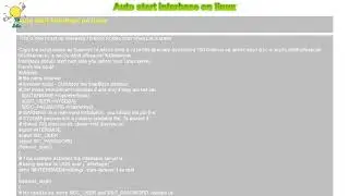How to : Auto start interbase on linux