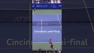 Jannik Sinner leads over Alexander Zverev at Cincinnati Semi-Final #tennis #cincinnati #short