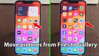 How to move photos from files to gallery iphone