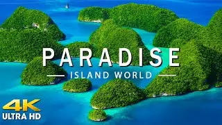 FLYING OVER PARADISE (4K UHD) Beautiful Nature Scenery with Relaxing Music | 4K VIDEO ULTRA HD