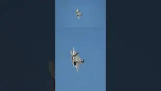 【F-22デモチーム三沢基地 予習2！】ミニマムラディウスターン！F-22がフルアフターバーナーで全力旋回！