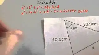 Cosine rule - Corbettmaths