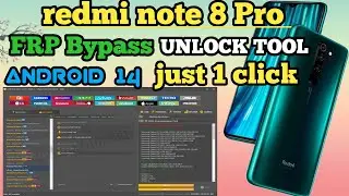 redmi note 8 Pro Frp Bypass unlock tool !! redmi note 8 Pro frp android 13&14 one click solved 100%