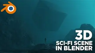 Create 3D Sci-fi Scene in Blender 3D using Eevee | Landscape & Volumetric Scene Blender Tutorial