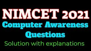 NIMCET 2021 Computer Awareness Solutions