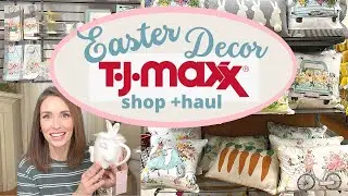 NEW TJ MAXX EASTER DECOR SHOP WITH ME + HAUL | EASTER DECORATING IDEAS