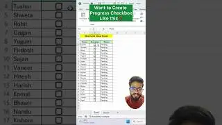 Progress Checkbox in Excel‼️ #excel #exceltips #exceltricks #shorts #computertips