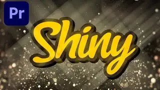 SHINY title animation - Bling Bling for your videos! - Premiere Pro tutorial (No plugins)