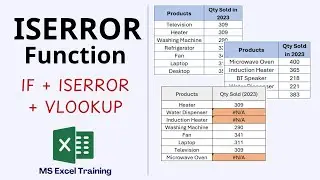 ISERROR Function in Excel | IF + ISERROR + VLOOKUP