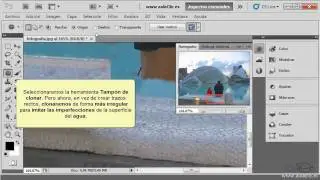 Curso de Photoshop CS5.  12.1. Borrar elementos de una fotografía.