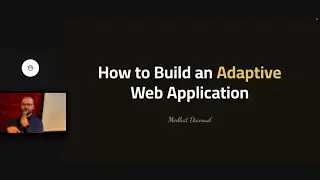 How to Build an Adaptive, Performant Web App | Medhat Dawoud | PerfNow Pre-Event