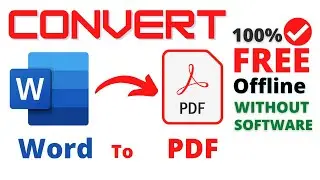 Convert Word to PDF [FREE Windows 10/8.1/7/Mac Computer/PC/Laptop Doc to PDF Office 365 Word 2019-7]