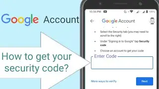 security code for google account || find & use your google account security code