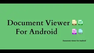 Document viewer for android