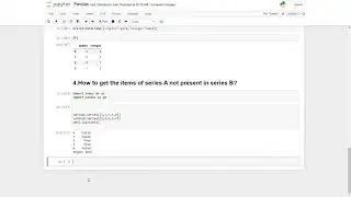 How to get the items of series A not present in series B?