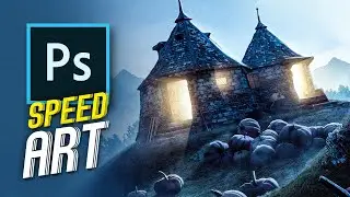 Hagrid's Hut | Speed Art (photoshop)