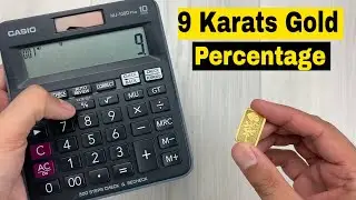 How to Convert 9 Karats of Gold into Percentage - Gold Purity Calculation