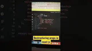 Destructure props in react js