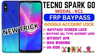 TECNO SPARK GO ( KC1 ) FRP BAYPASS WITHOUT PC||TECNO KC1 FRP BAYPASS