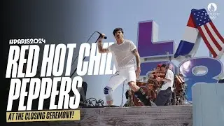 The Red Hot Chili Peppers perform at the #Paris2024 Closing Ceremony! 🌶️ | Music Monday