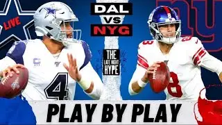 ✭ The  Dallas Cowboys vs New York Giants LIVE | Play-by- Play & Reactions