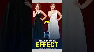 Easily Turn Black into White- Photoshop Shorts Tutorial #photoshop #shorts #photoshoptips