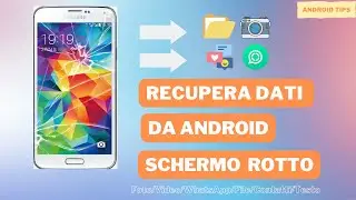 💡Recuperare Dati da Telefono Android Schermo Rotto| Tutorial Samsung 2024🆕