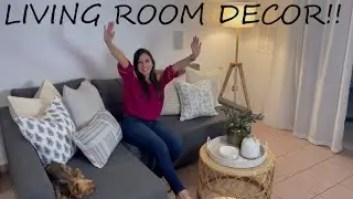 LIVING ROOM || DECOR ||  THROW PILLOW STYLING || COFFEE TABLE STYLING