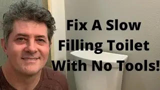 Fix A Slow Filling Toilet Tank-With No Tools!