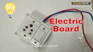 Electric Board Wiring Connection 1 socket 1 switch single Board