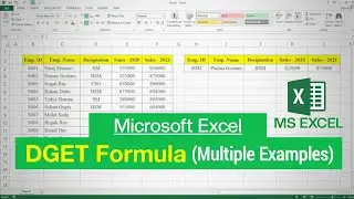 MS Excel - DGET Formula with Multiple Example | DGET Function in Excel