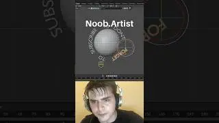 Noob vs Pro artist: Text on curve #blendertutorial #blender #blendercommunity #blender3d #b3d