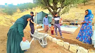 Transforming Our Farmyard: Amir's Family Stone Decoration & Hassan and Ajav's Shopping Trip!🧱🌳